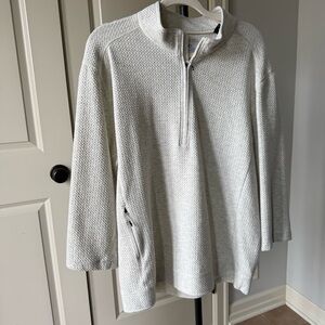 7 Diamonds Textured 1/4 Zip Pullover Women’s Large Soft Stretch Athleisure Top